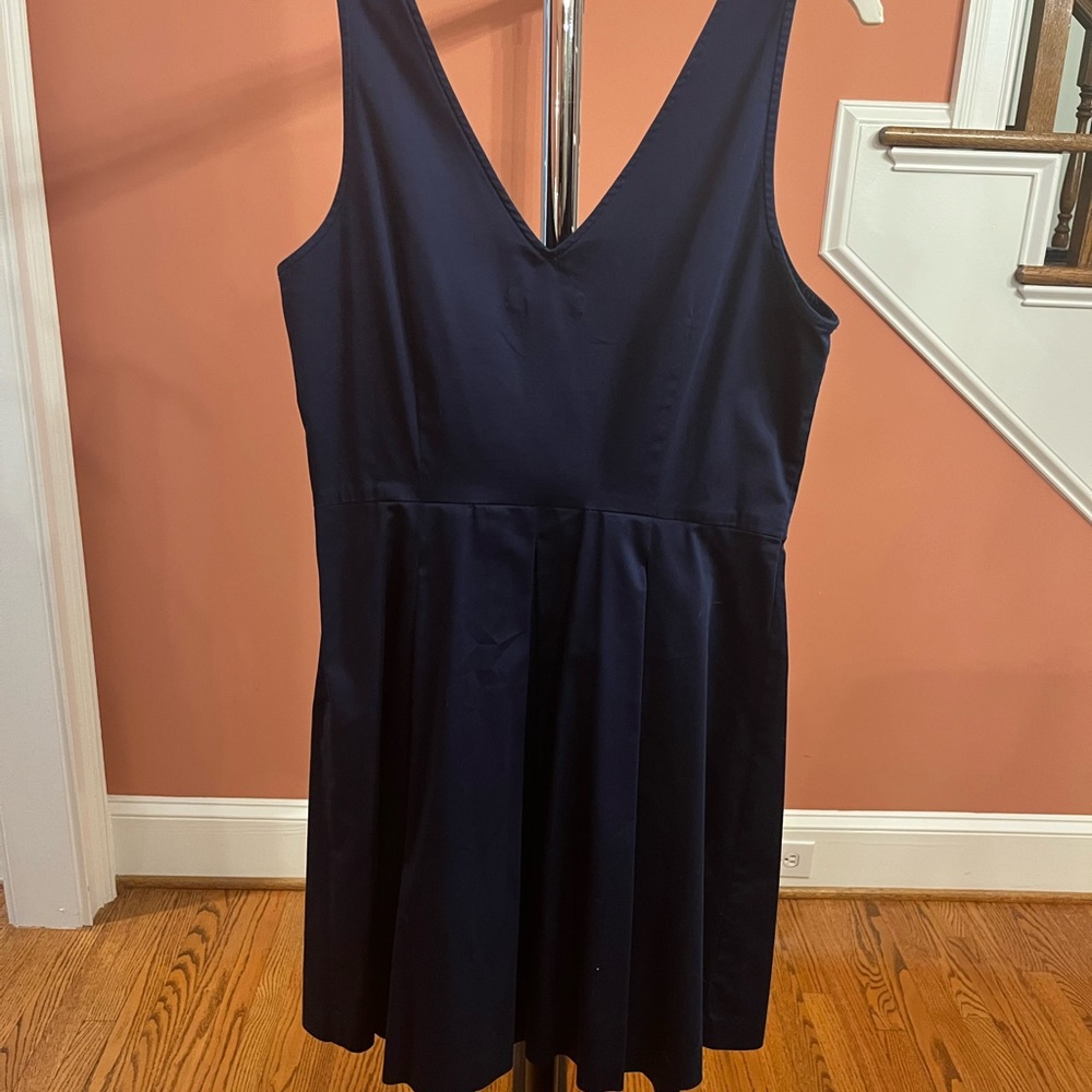 Banana Republic Dark Blue V-Neck Top
